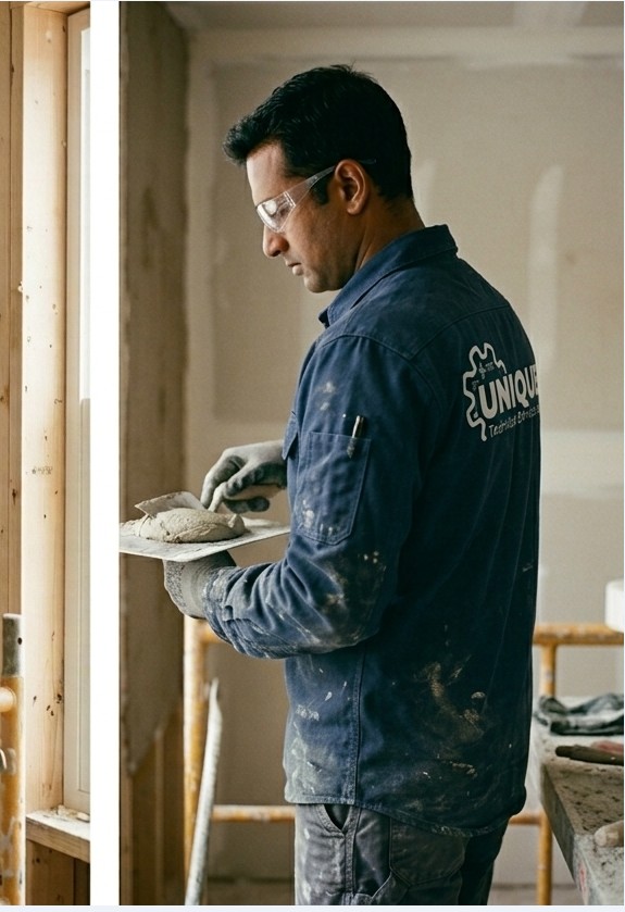 Plastering work by Unique Technical Services